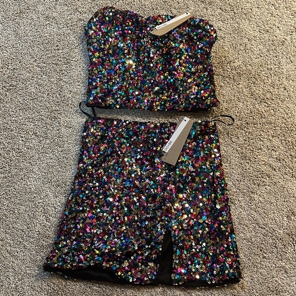NWT sequin top & skirt Taylor Swift Concert outfit idea - Picture 2 of 4